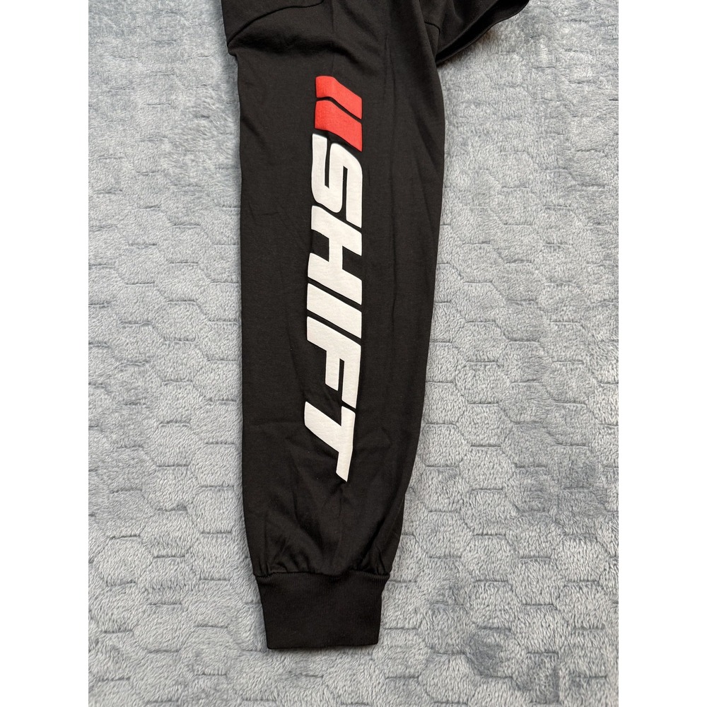 Shift Shirt Mens Medium Black Long Sleeve Moto MX‎ Logo Graphic Crewneck 00s - Picture 9 of 16